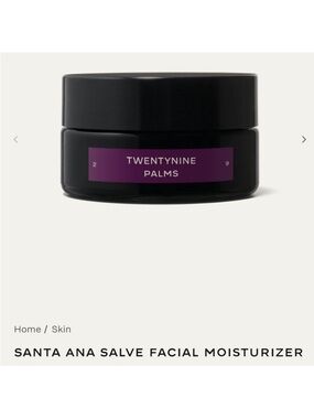 TwentyNine Palms Santa Ana Salve Facial Moisturizer